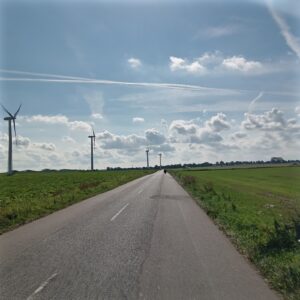 You can get strong headwinds on the flat roads of Denmark.
